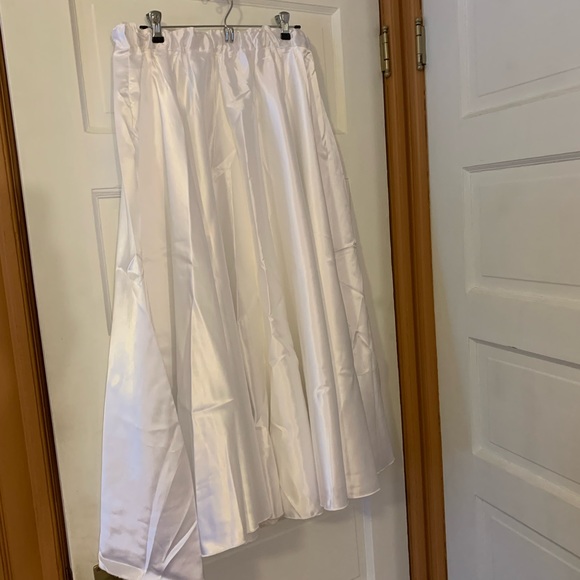 Satin full circle belly dance skirt custom made adjustable waist - Picture 1 of 3